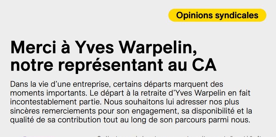 Couverture de l'article GA 176 - Hiver 2025 : Employés SIG, quelle évolution pour nos carrières ?